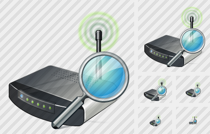 Wi Fi Spot Search Icon Wi Fi Spot Search Icon