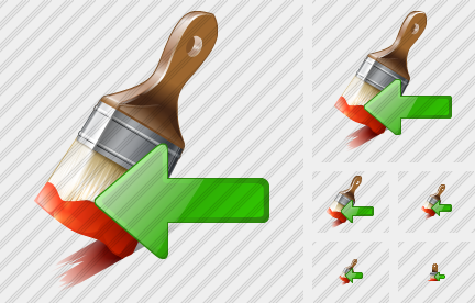 Иконка Широкая кисть Краска Импорт