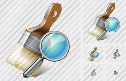 Wide Brush Search Icon