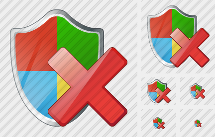 Windows Security Delete Icon