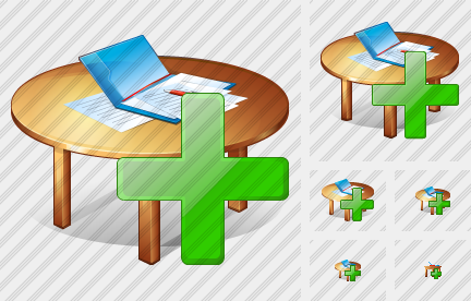 Icono Work Table Add Icono Work Table Add