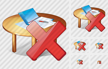 Icono Work Table Delete Icono Work Table Delete