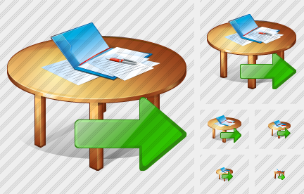 Icono Work Table Export Icono Work Table Export