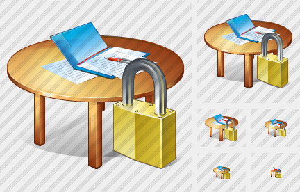 Work Table Locked Icon