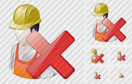 Worker Delete Icon Worker Delete Icon
