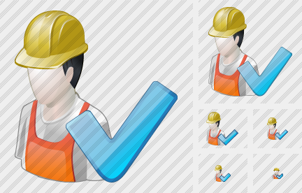Worker Ok Icon Worker Ok Icon