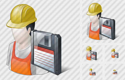 Worker Save Icon Worker Save Icon