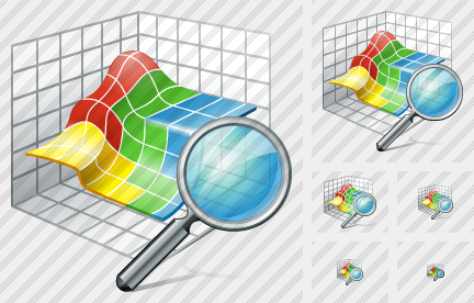 Icône 3D Graph Search