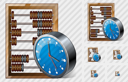 Abacus Clock Symbol Abacus Clock Symbol