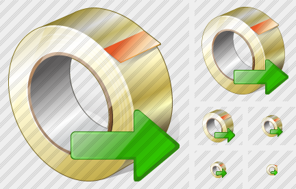 Adhesive Tape Export Icon