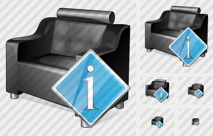 Icône Armchair Info Icône Armchair Info