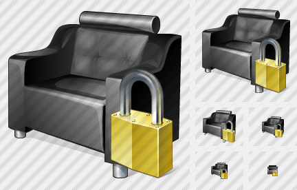 Icône Armchair Locked Icône Armchair Locked