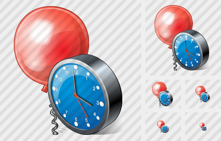 Icona Palloncino Orologio Icona Palloncino Orologio