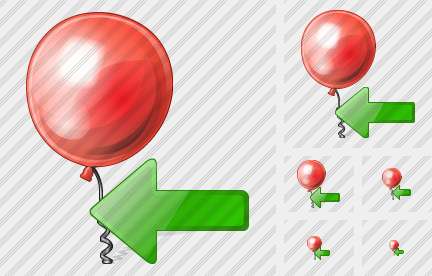 Icona Palloncino Importa Icona Palloncino Importa