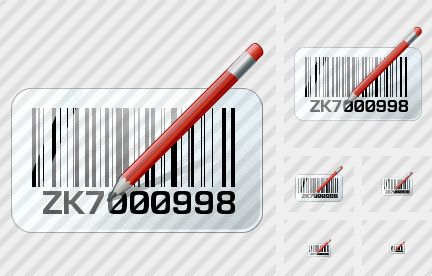 Icône Bar Code Edit