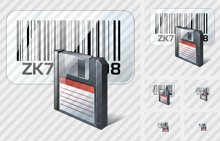 Icône Bar Code Save