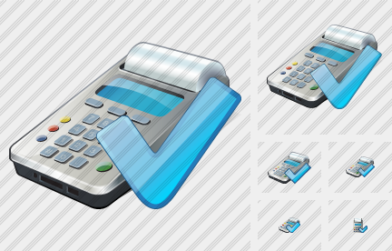 Cash Register Ok Icon