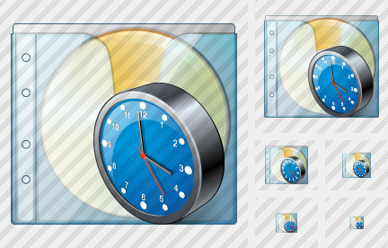 CD Box Clock Icon