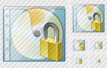 Icono CD Box Locked