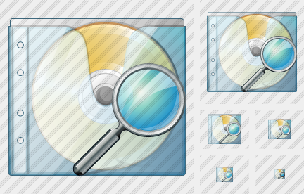 CD Box Search Symbol