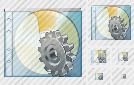 CD Box Settings Symbol