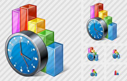 Chart Clock Icon