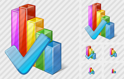 Icône Chart Ok