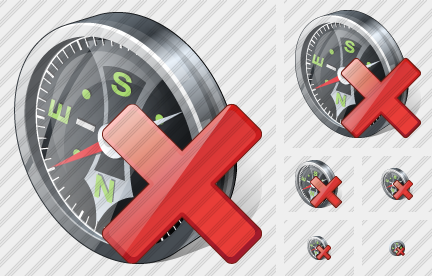 Icône Compass Delete Icône Compass Delete