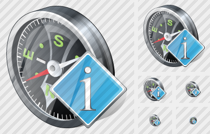 Icône Compass Info Icône Compass Info