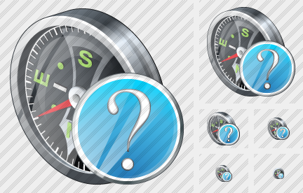 Icône Compass Question Icône Compass Question