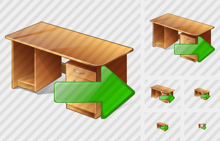 Иконка Компьютерный стол Экспорт