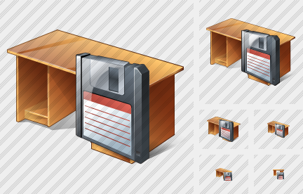 Computer Desktop Save Symbol