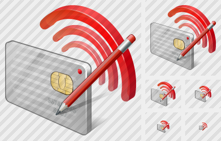 Contactless Chip Card Edit Symbol