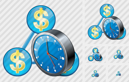 Country Business Clock Icon
