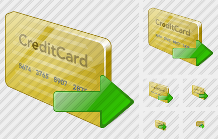 Credit Card Export Symbol