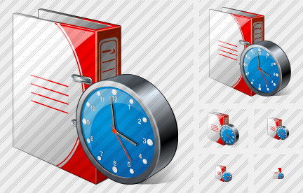 Icono Doc Folder Clock