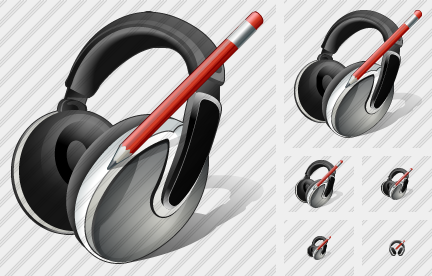 Ear Phone Edit Symbol Ear Phone Edit Symbol