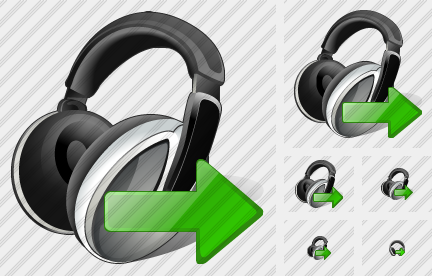 Ear Phone Export Symbol Ear Phone Export Symbol