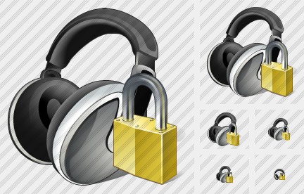 Ear Phone Locked Symbol Ear Phone Locked Symbol