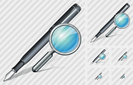 Feather Pen Search Icon