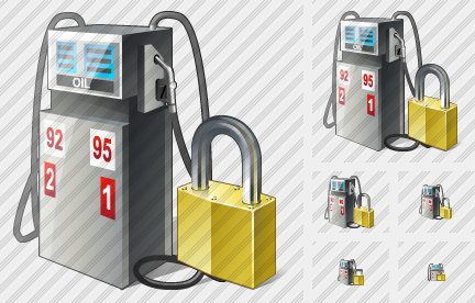 Gaz Station Locked Symbol