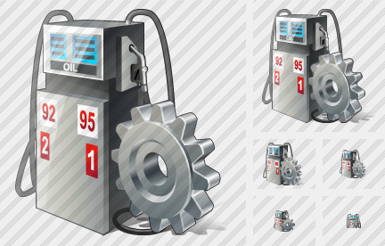 Icône Gaz Station Settings