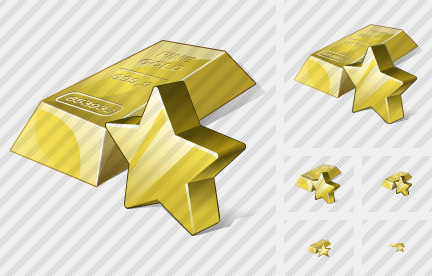 Gold Favorite Symbol Gold Favorite Symbol