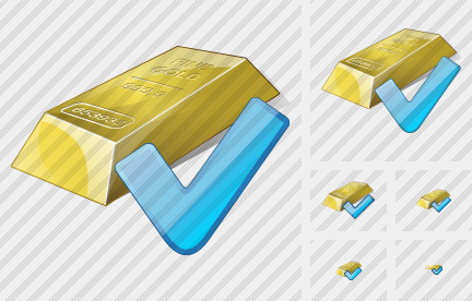Gold Ok Symbol Gold Ok Symbol