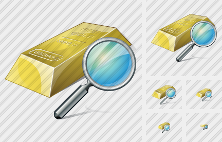 Gold Search Symbol Gold Search Symbol