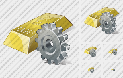 Gold Settings Symbol Gold Settings Symbol
