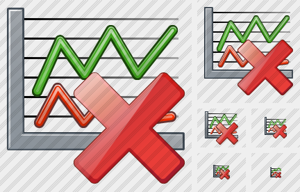 Icône Graph Delete