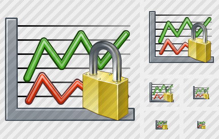 Icône Graph Locked