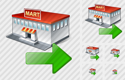 Icône Grocery Shop Export