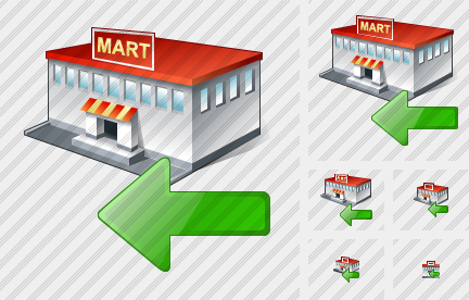 Grocery Shop Import Symbol